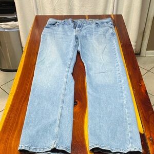 Wrangler Mens Light Blue Straight Leg Jeans OPP36
